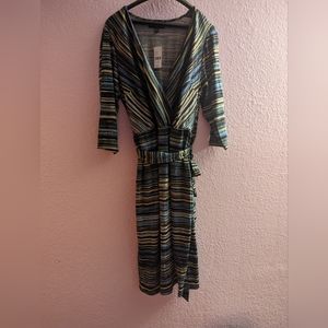 Lane Bryant Striped Midi Dress